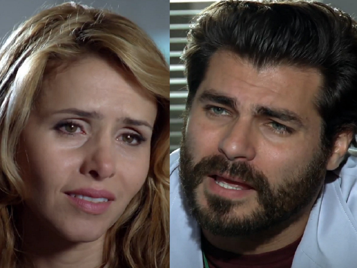 Lúcio (Thiago Lacerda) e Celina (Leona Cavalli) em cena de A Vida da Gente