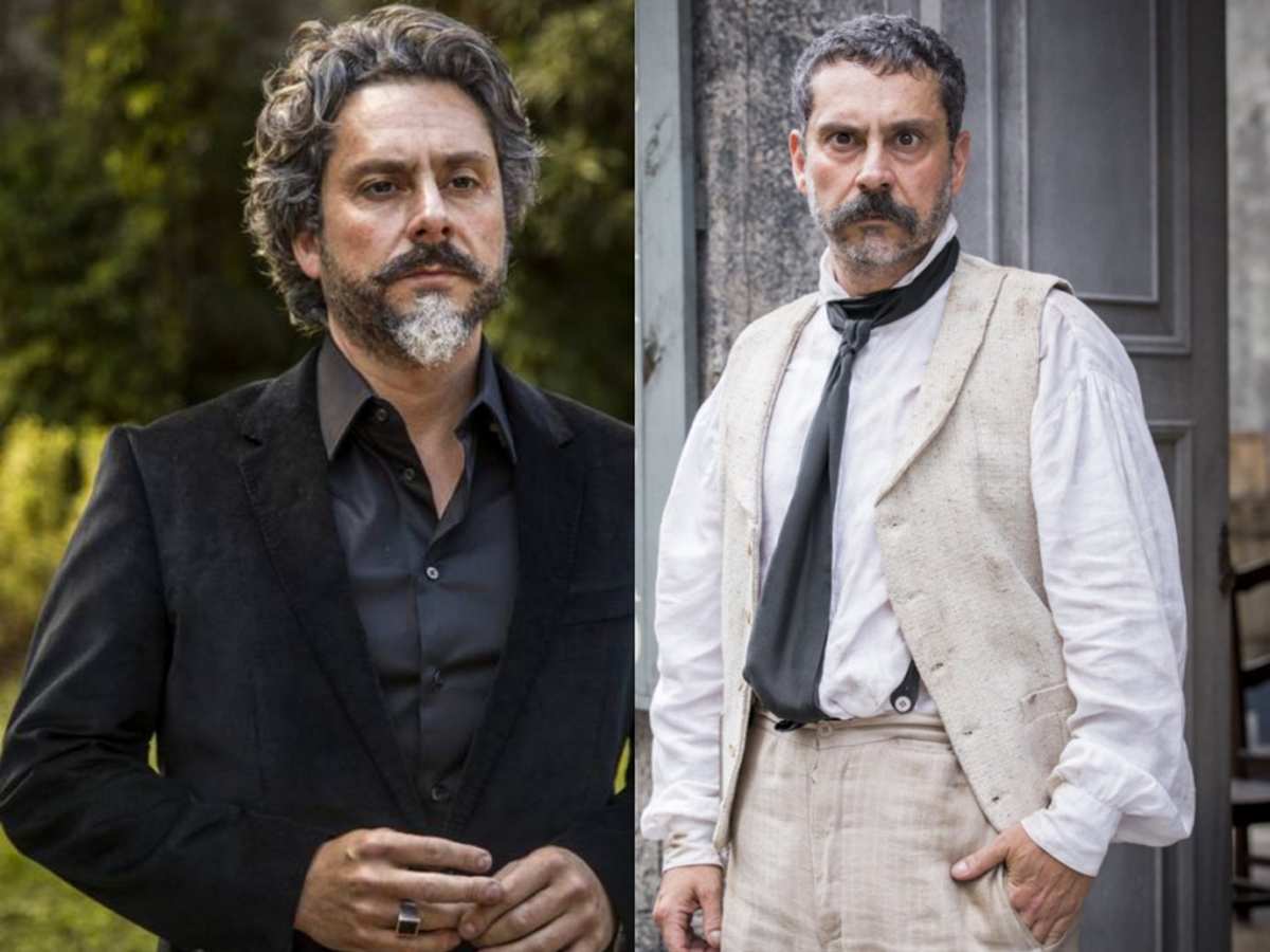 Alexandre Nero como José Alfredo de Império e Tonico Rocha de Nos Tempos do Imperador
