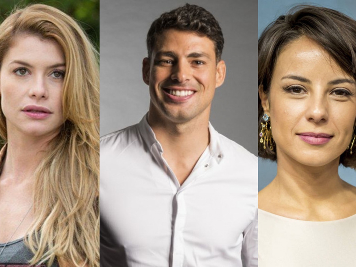 Alinne Moraes, Cauã Reymond e Andreia Horta