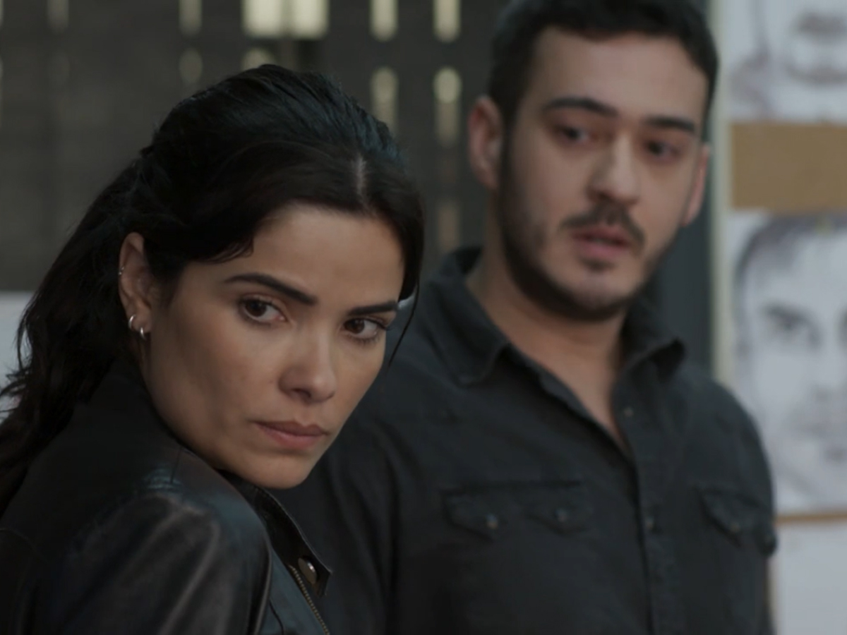 Antônia (Vanessa Giácomo) e Domênico (Marcos Veras) em Pega Pega