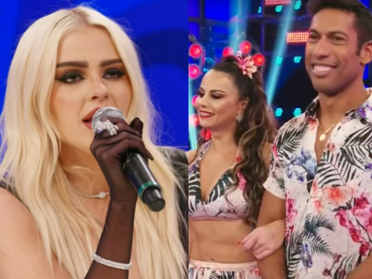 Luísa Sonza avalia Viviane Araújo na Super Dança dos Famosos (Reprodução/Globo)