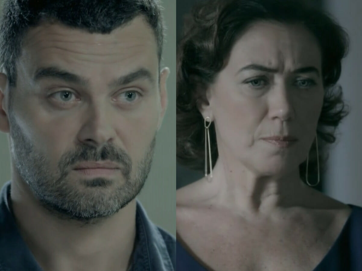 Maurílio (Carmo Dalla Vecchia) e Maria Marta (Lilia Cabral) em Império (Reprodução/Globo)