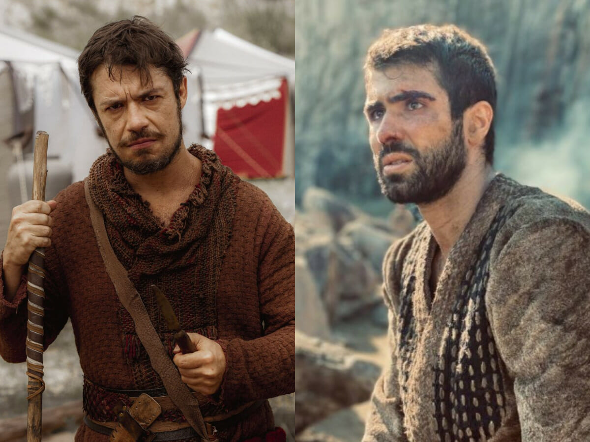 Simeão (Igor Cotrim) e José (Juliano Laham) em Gênesis (Reprodução/Record TV)