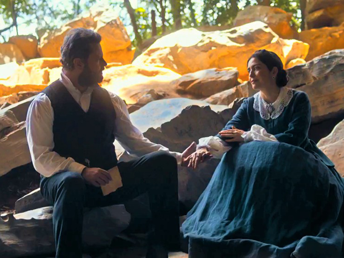 Dom Pedro II (Selton Mello) e Teresa Cristina (Letícia Sabatella) em Nos Tempos do Imperador
