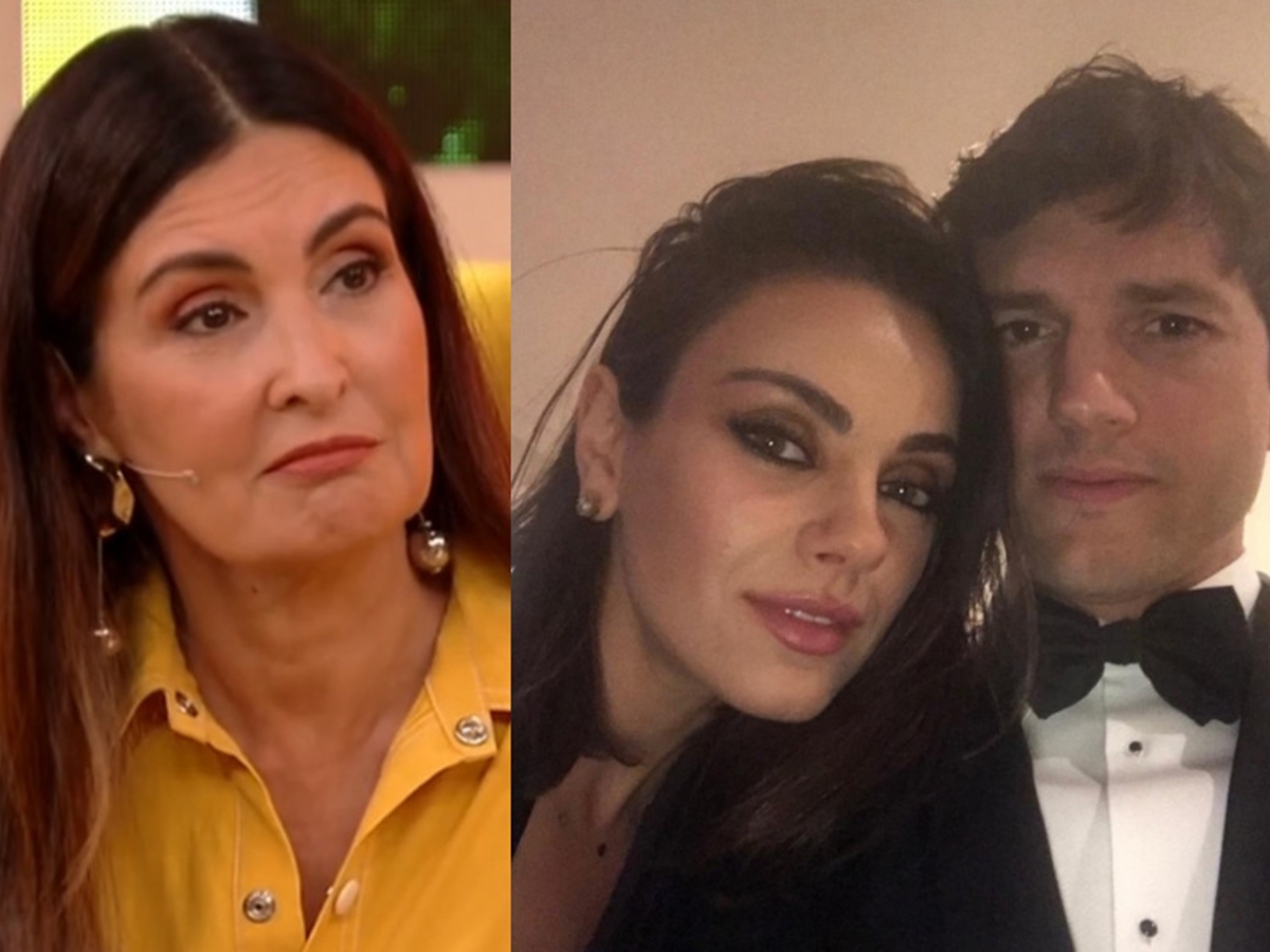 Fátima Bernardes, Mila Kunis e Ashton Kutcher