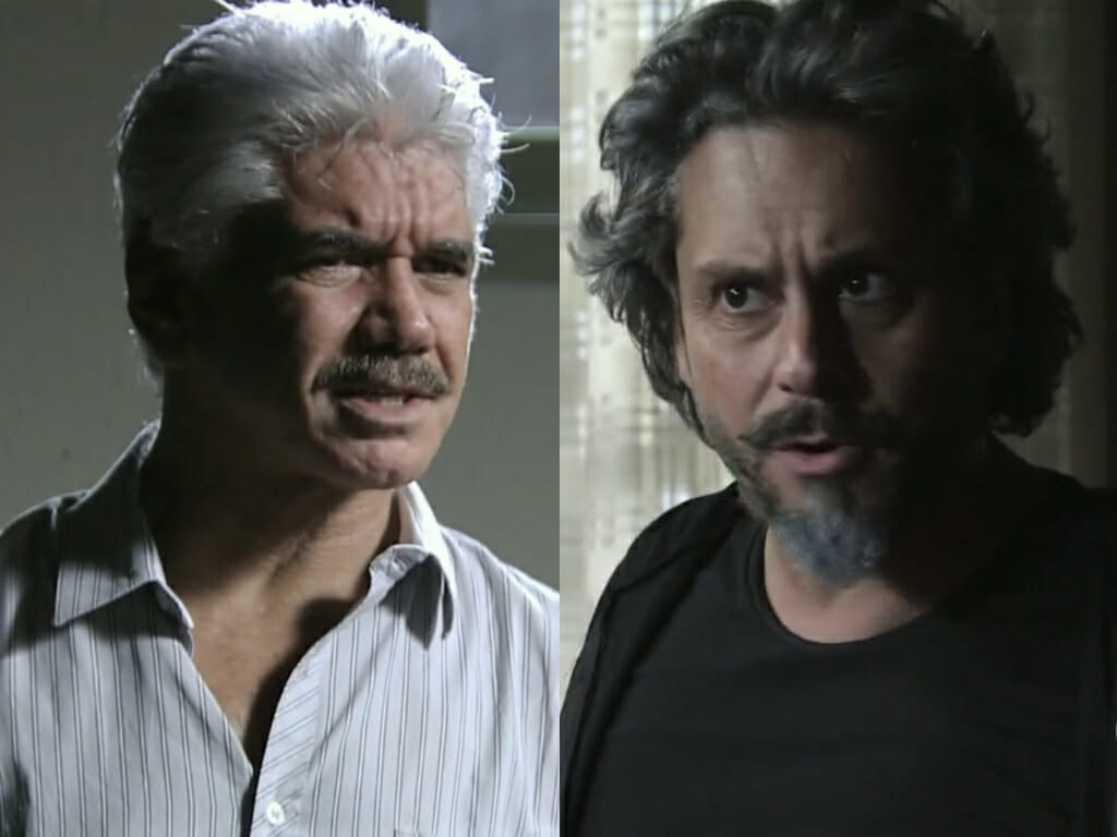 Império da Globo Manoel (Jackson Antunes) e José Alfredo (Alexandre Nero) em Império (Reprodução/Globo)
