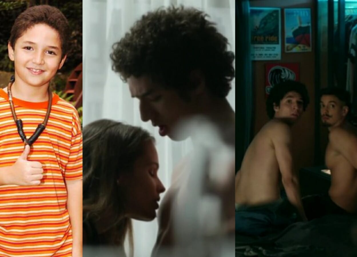 João Vitor Silva como Pedrinho do Sítio do Pica-Pau Amarelo e em Verdades Secretas com Yasmin Brunet e Felipe de Carolis