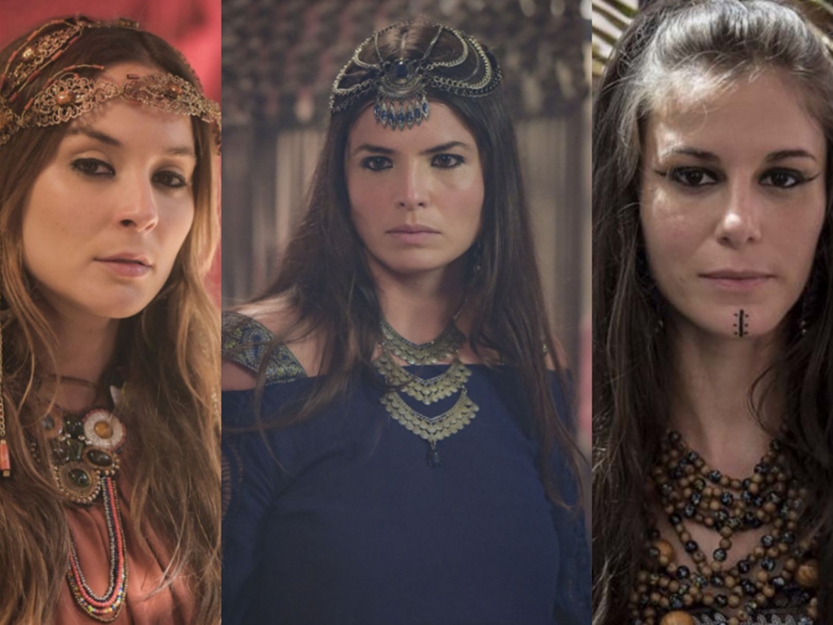 Judite (Juliana Lohamann), Basemate (Paula Jubé) e Aolibama (Dani Moreno) de Gênesis