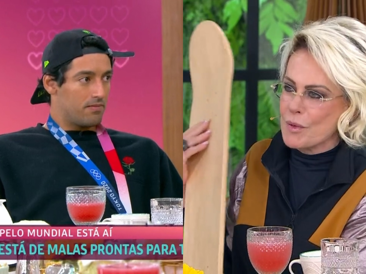 Kelvin Hoefler e Ana Maria Braga no Mais Você