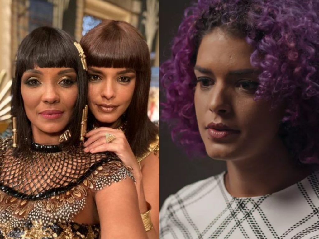 Kizi Vaz em Gênesis, ao lado de Isabel Fillardis, e em Ilha de Ferro (Divulgação)