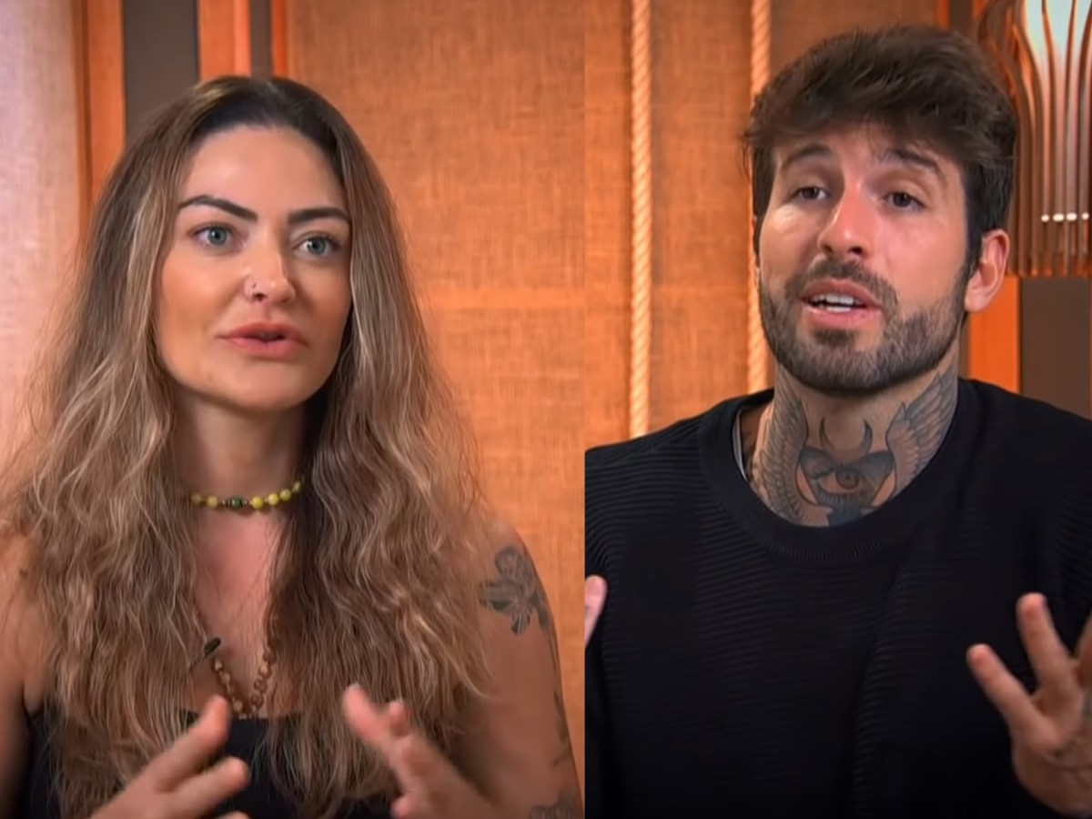 Laura Keller e Claudinho Matos na Ilha Record