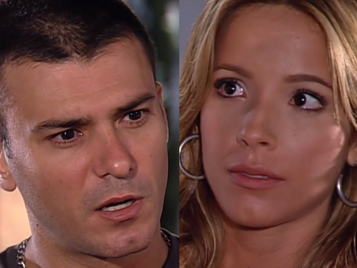 Lopo Júnior (Leonardo Vieira) e Patrícia (Renata Dominguez) de Prova de Amor