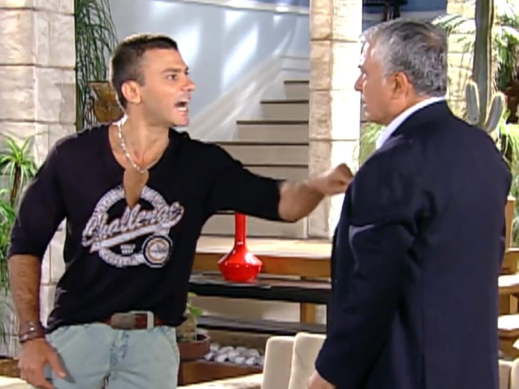 Lopo (Leonardo Vieira) e Vítor (Paulo Figueiredo) de Prova de Amor