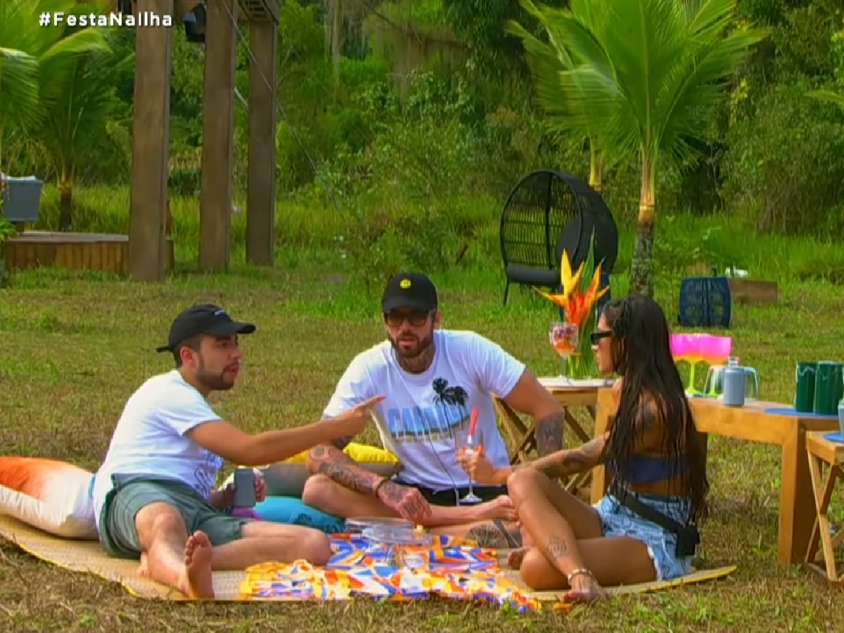 Lucas Selfie, Any Borges e Claudinho Matos da Ilha Record