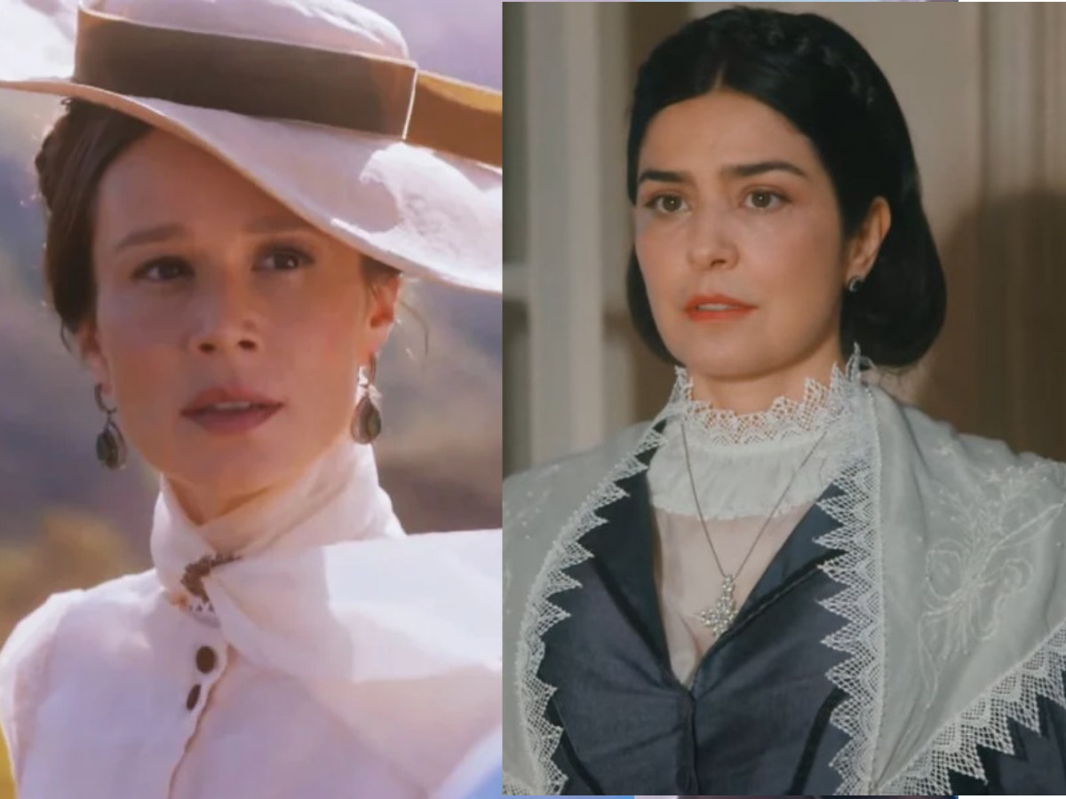 Luísa e Teresa Cristina em Nos Tempos do Imperador (Reprodução)