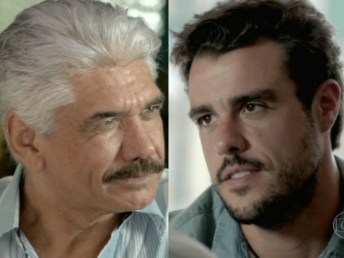 Manoel (Jackson Antunes) e Enrico (Joaquim Lopes) de Império
