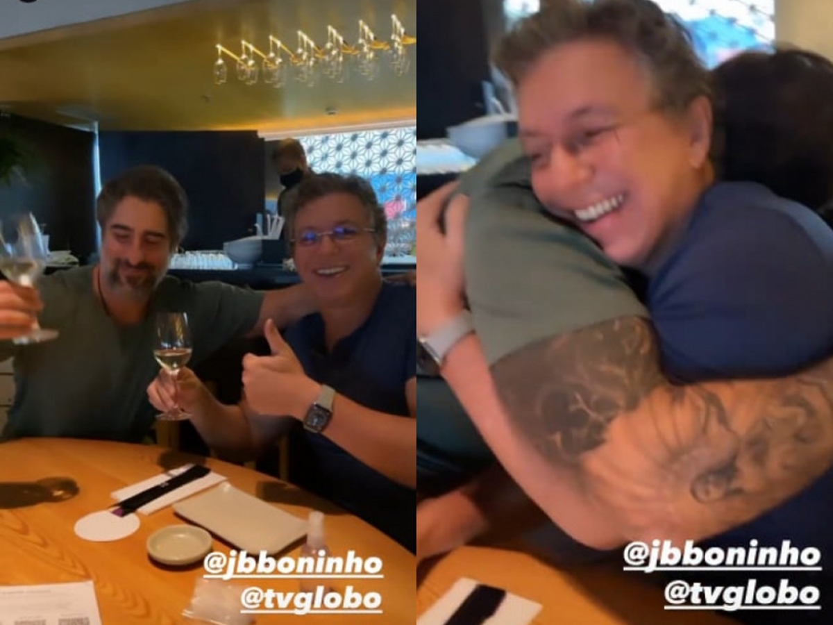 Marcos Mion e Boninho