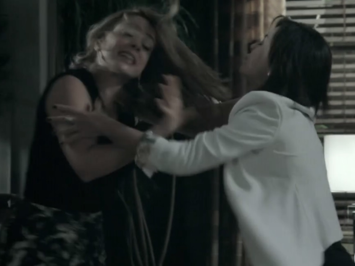 Maria Clara (Andreia Horta) e Cristina (Leandra Leal) de Império