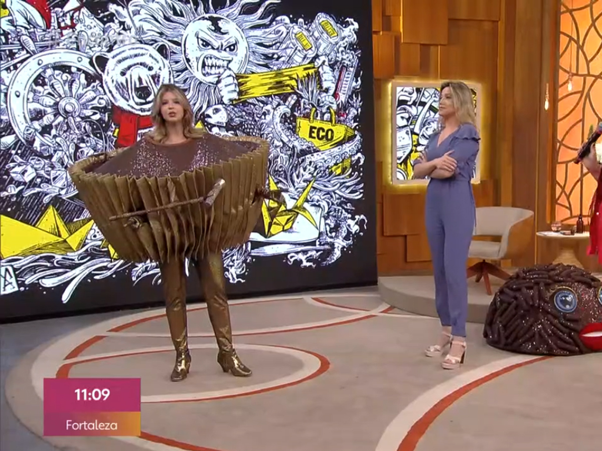 Mariana Santos e Fernanda Gentil no Encontro