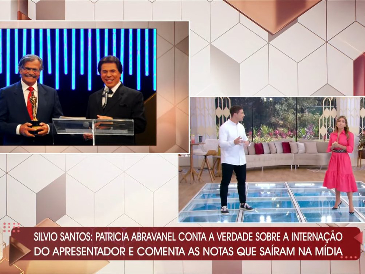 Patrícia Abravanel falando sobre Silvio Santos no Vem Pra Cá