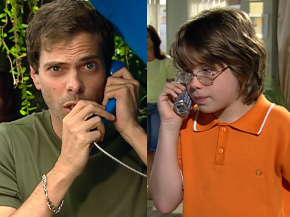 Pestana (Luiz Henrique Nogueira) e Joãozinho (Pedro Malta) de Prova de Amor