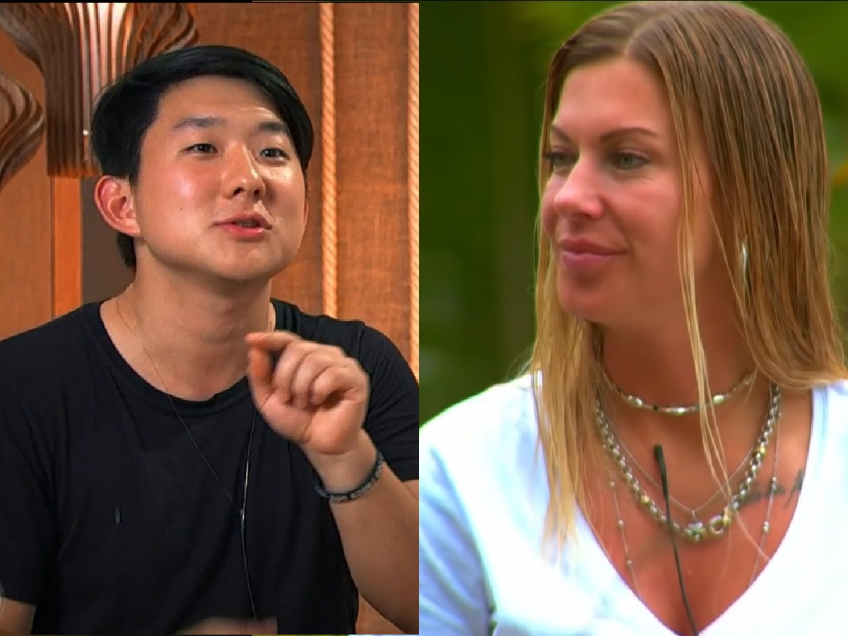 Pyong Lee e Antonela da Ilha Record