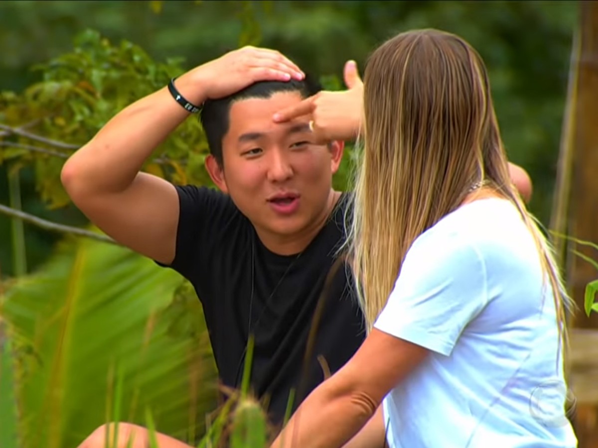 Pyong Lee e Antonela na Ilha Record