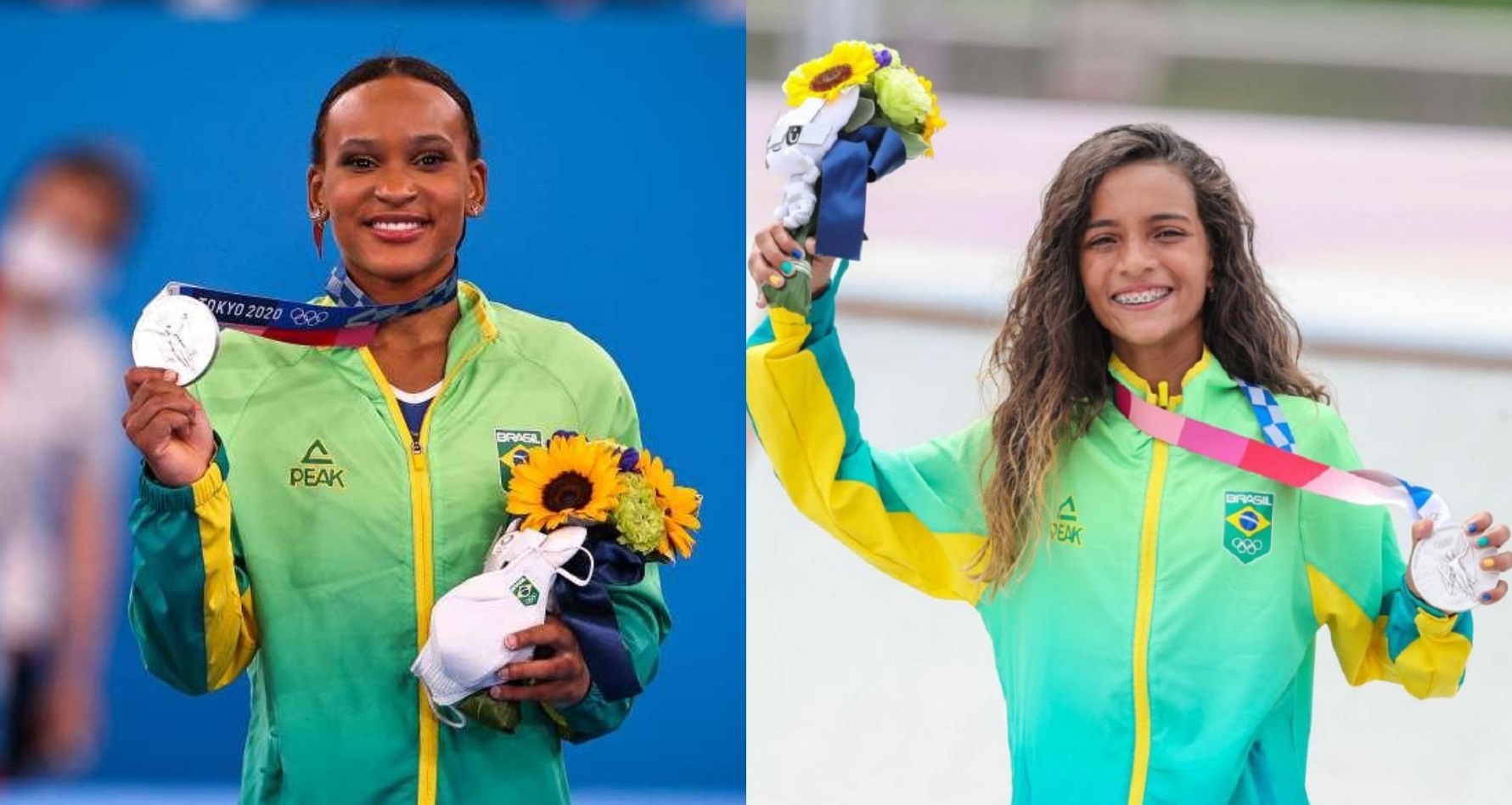 Rebeca Andrade e Rayssa Leal