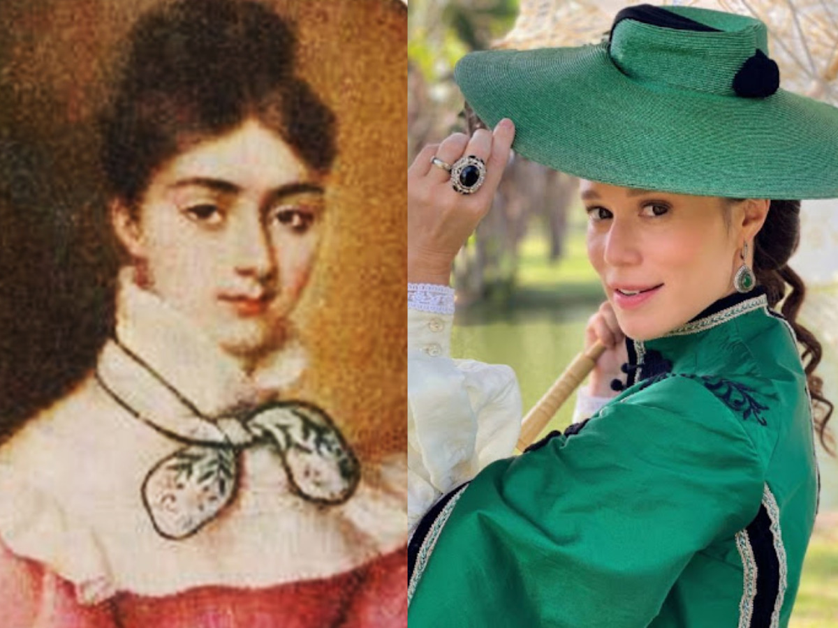 Retrato da Condessa de Barral e a atriz Mariana Ximenes (Divulgação)