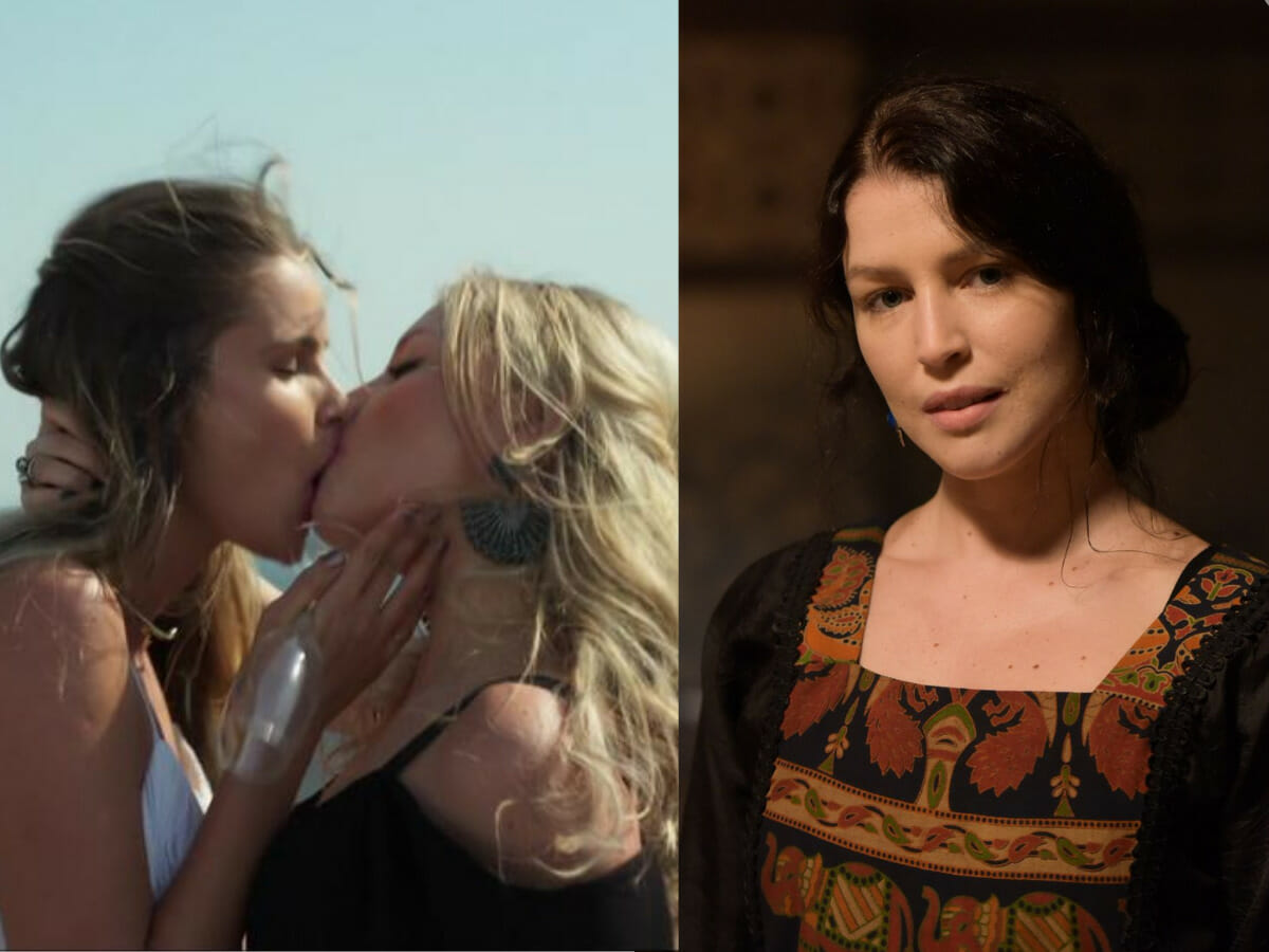 Rhaisa Batista em Verdades Secretas com Yasmin Brunet e como Muriel em Gênesis (Divulgação)