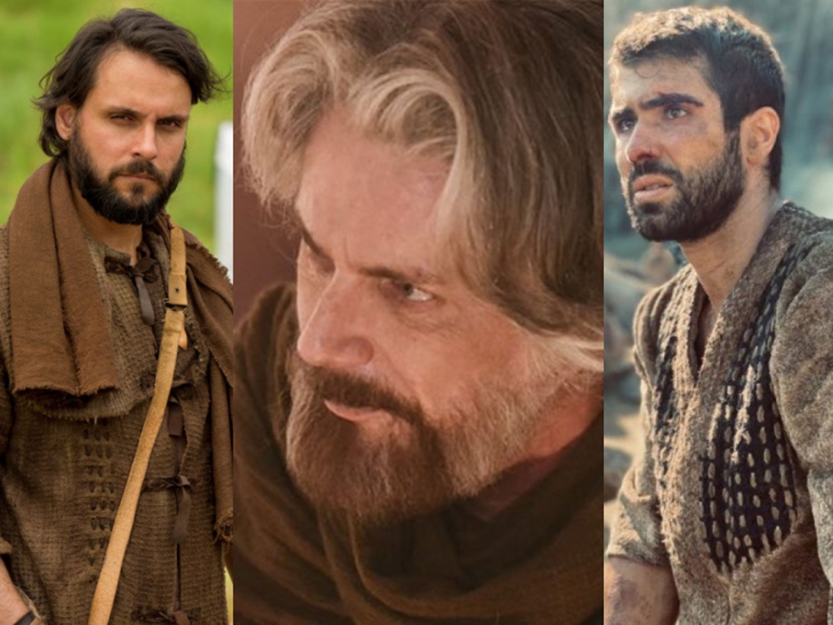 Rúben (Felipe Cunha), Jacó (Petrônio Gontijo) e José (Juliano Laham) de Gênesis