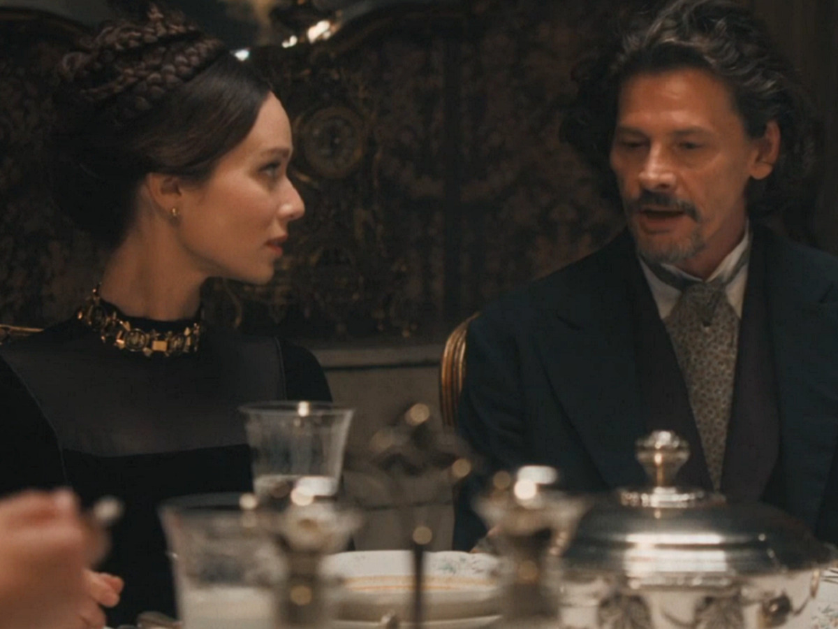 Luísa (Mariana Ximenes) e Eugênio ( Thierry Tremouroux) em Nos Tempos do Imperador