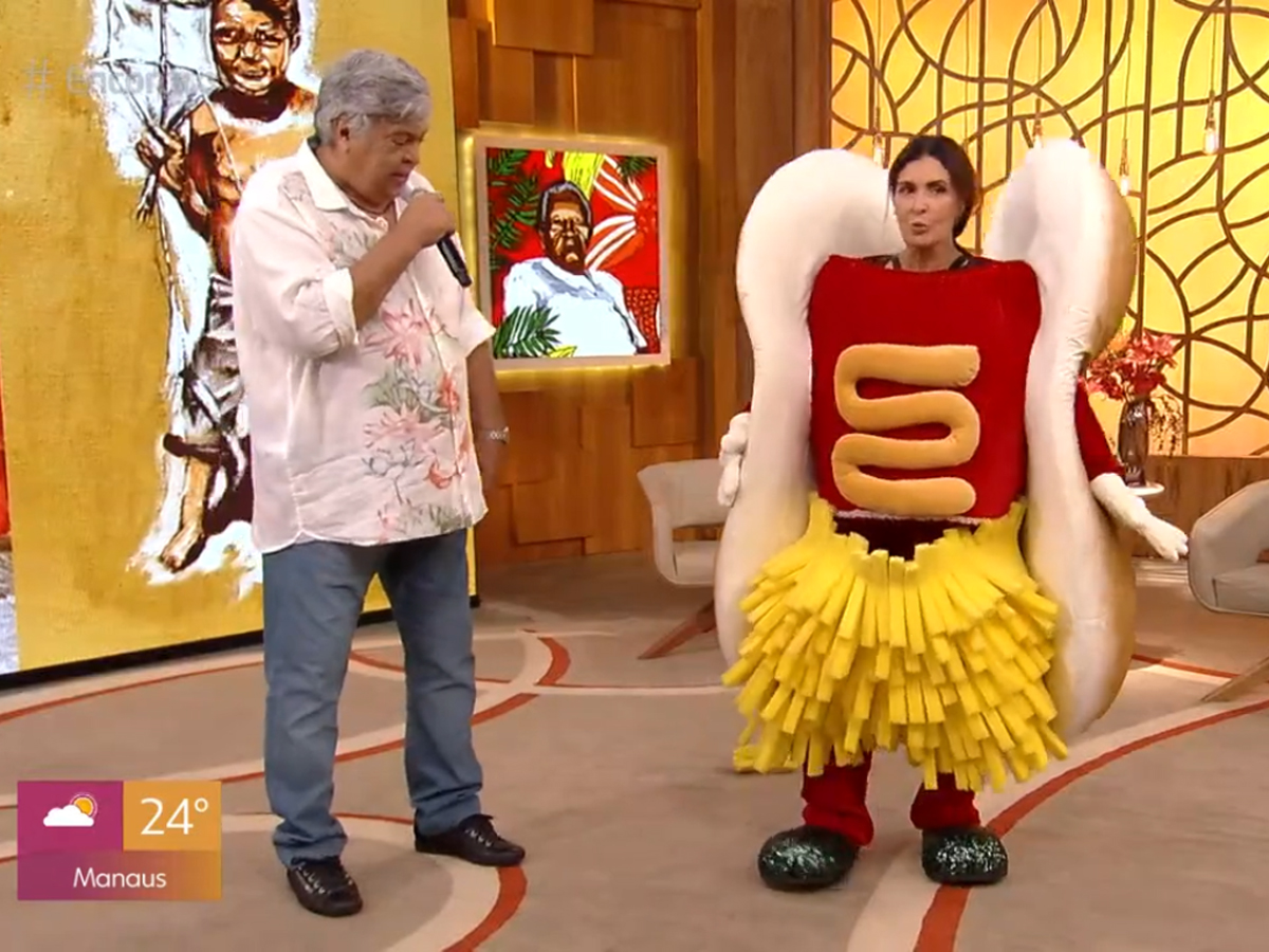 Sidney Magal e Fátima Bernardes no Encontro