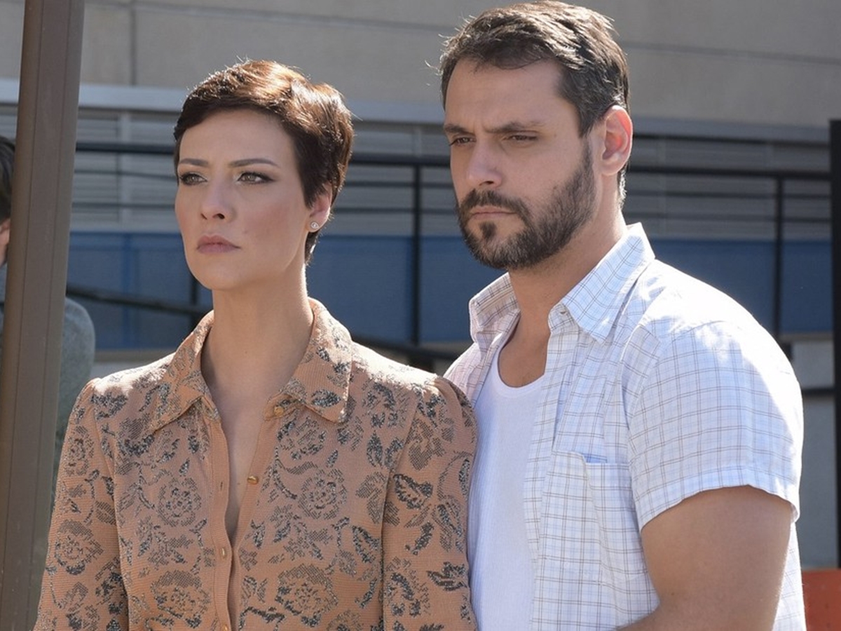Sophia (Camila Rodrigues) e Antônio (Felipe Cunha) de Topíssima