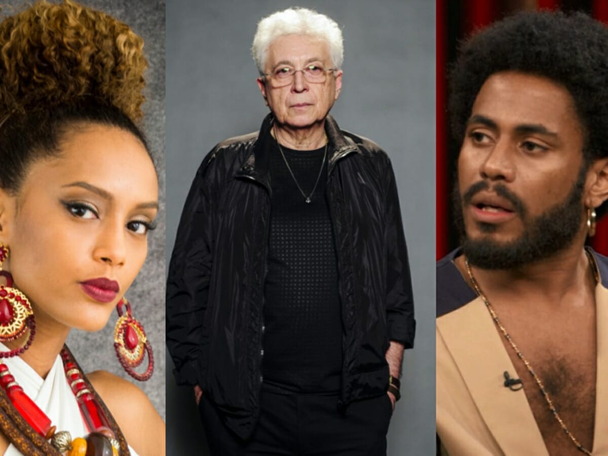 Taís Araújo, Aguinaldo Silva e Ícaro Silva
