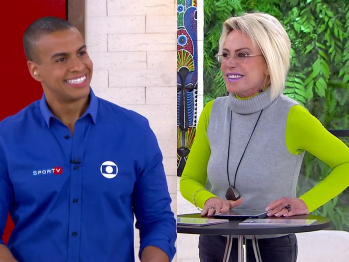 Thiago Oliveira e Ana Maria Braga no Mais Você