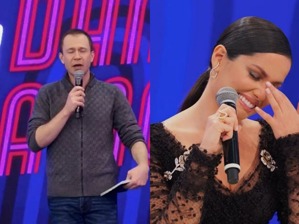 Tiago Leifert e Juliette na Super Dança dos Famosos