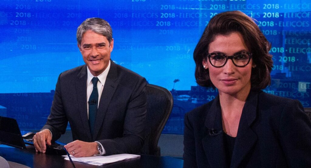 William Bonner e Renata Vasconcellos (Globo/Divulgação)