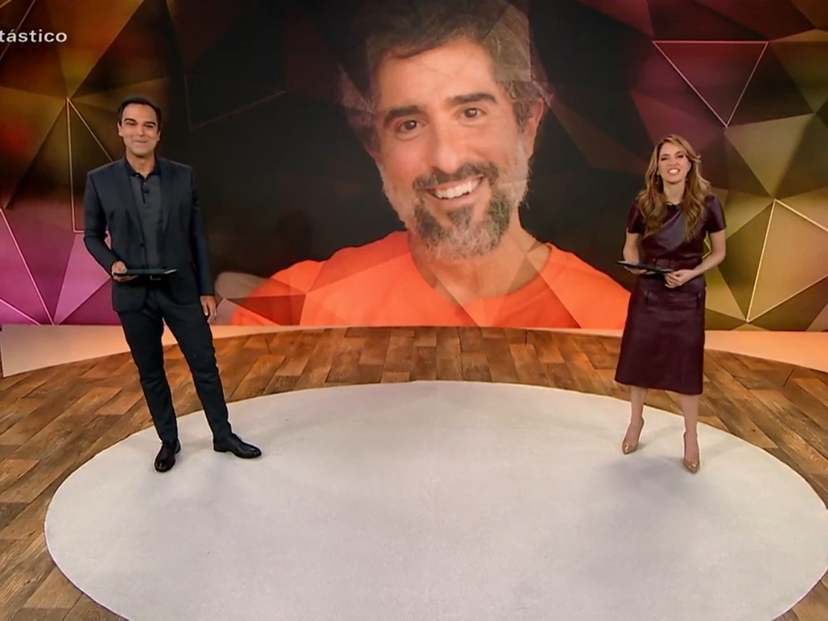 Marcos Mion é apresentado no Fantástico (Reprodução: Globo)