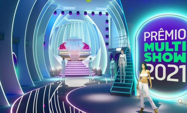 Projeto do cenário do Prêmio Multishow 2021