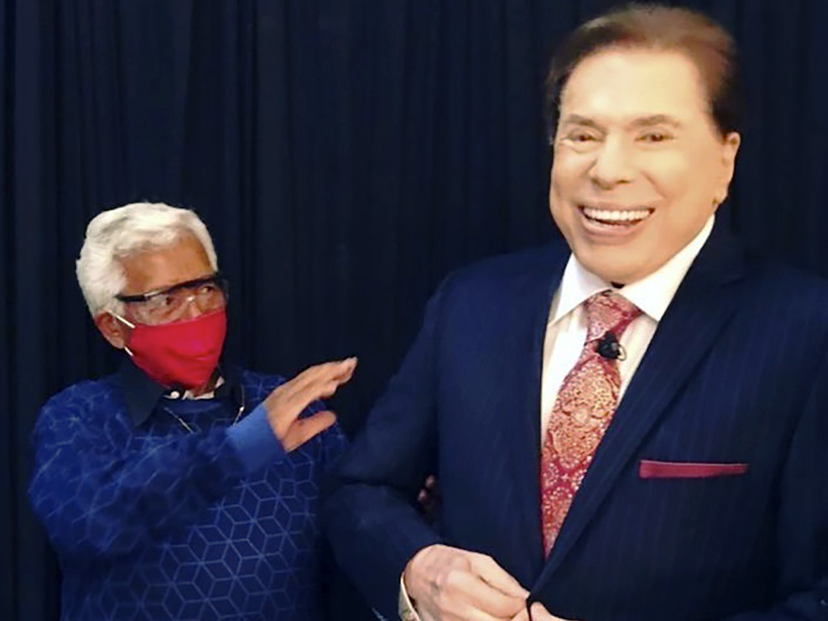 Roque e Silvio Santos