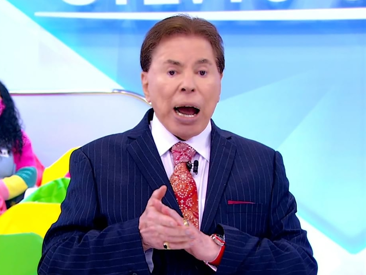 Silvio Santos em seu programa no SBT