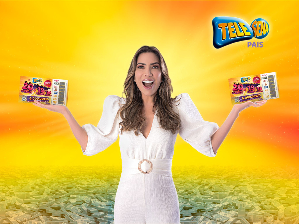 Patrícia Abravanel na campanha da Tele Sena