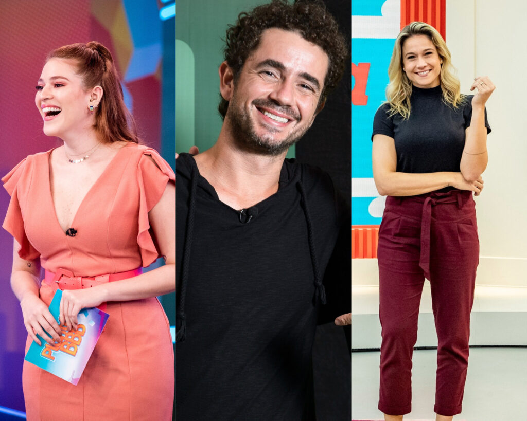 Ana Clara, Felipe Andreoli e Fernanda Gentil (Divulgação/TV Globo)