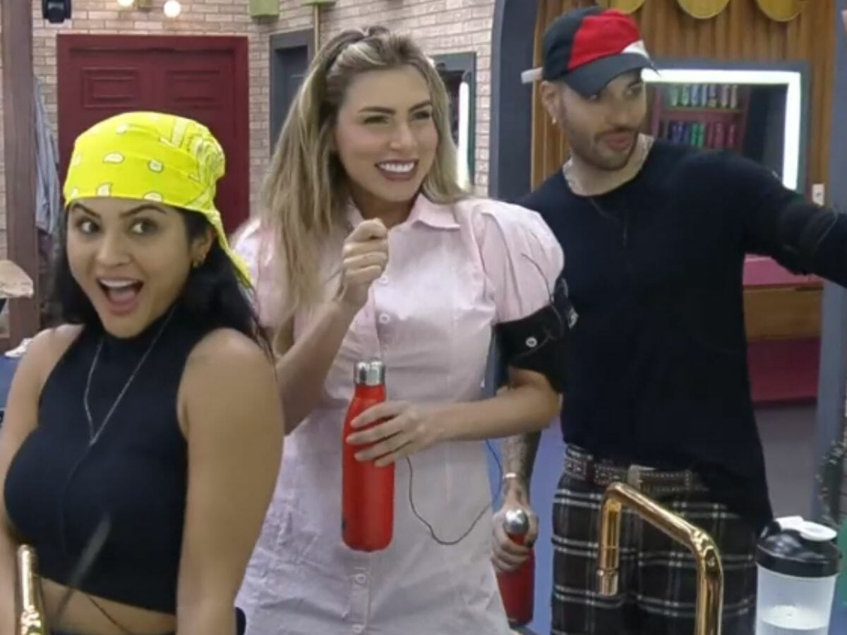 Mileide Mihaile, Erika Schneider e Gui Araújo