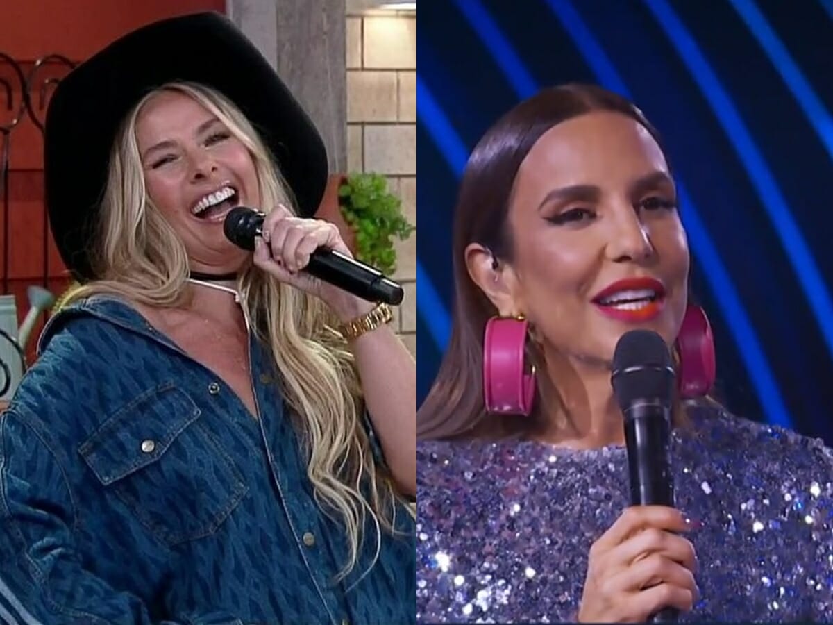 Adriane Galisteu em A Fazenda 13 e Ivete Sangalo no The Masked Singer Brasil