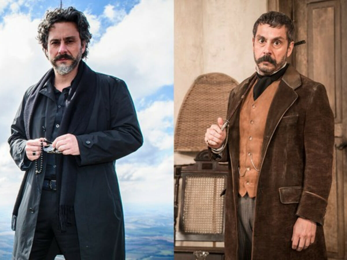 Alexandre Nero como Comendador em Império e Tonico em Nos Tempos do Imperador