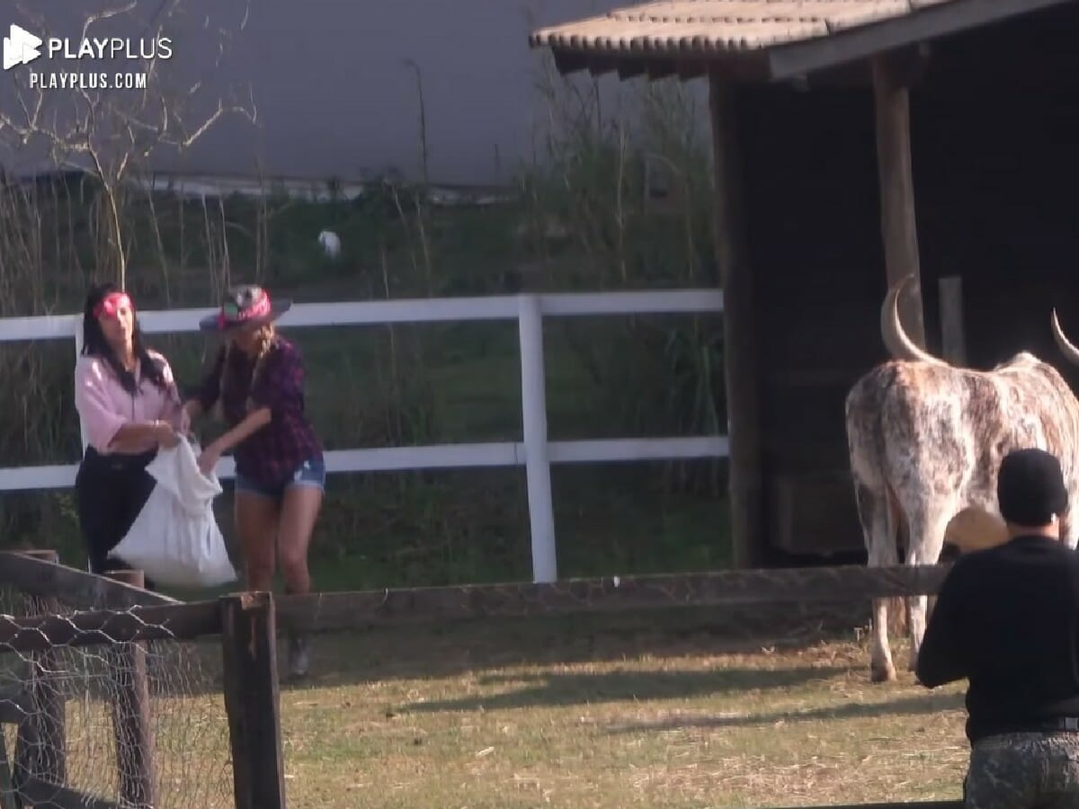 Aline Mineiro e Erika Schneider em A Fazenda 13