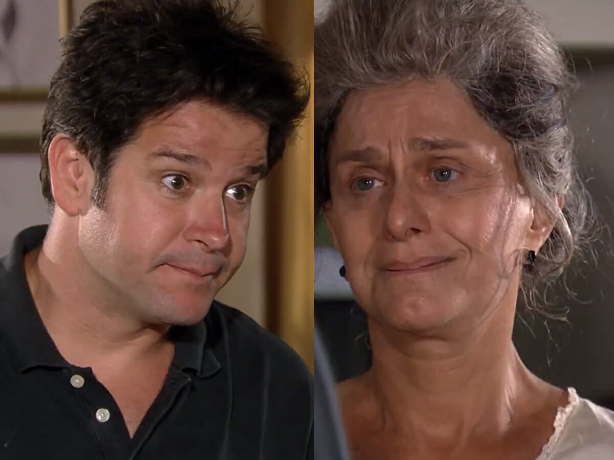 Ariclenes (Murilo Benício) e Cecília (Regina Braga) em Ti-Ti-Ti