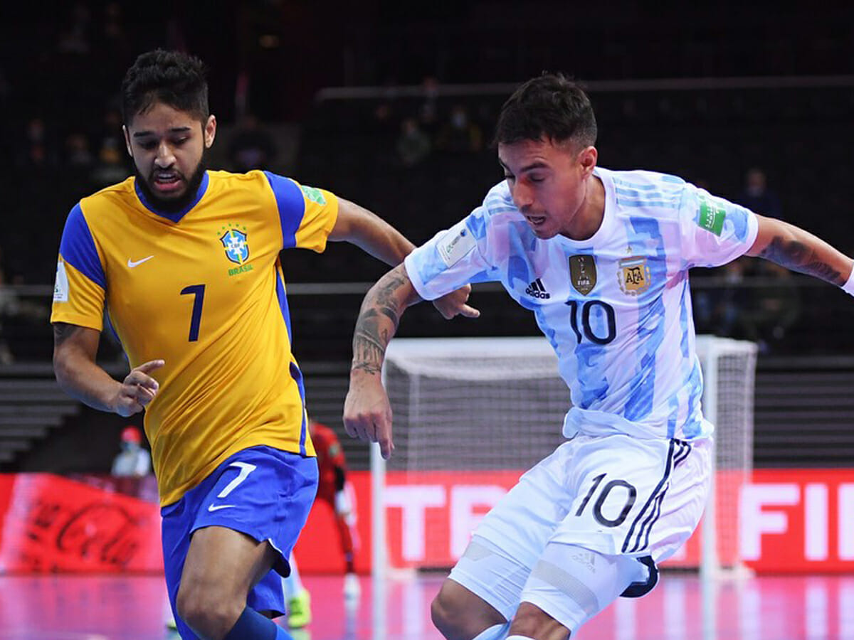 Brasil x Argentina no futsal